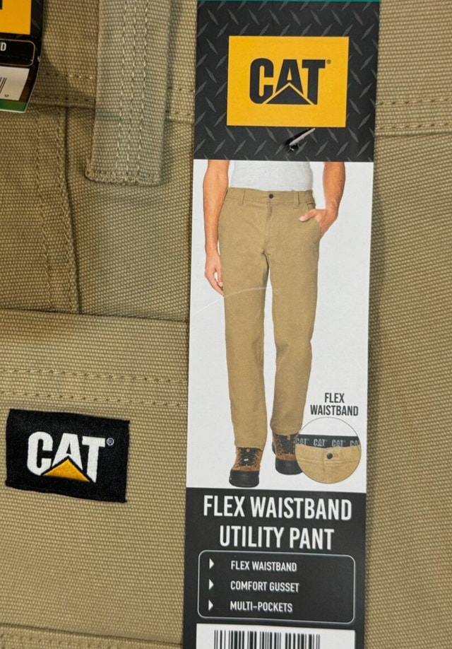 Brand New CAT Caterpillar Flex Waistband Utility Pant Tan - photo 5