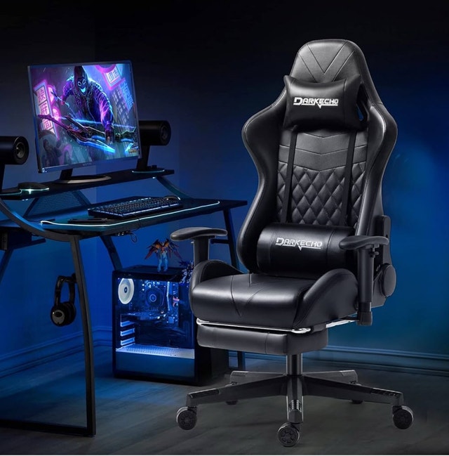 Brand New DarkEcho Ergonomic Office Gaming Chair w/ Footrest