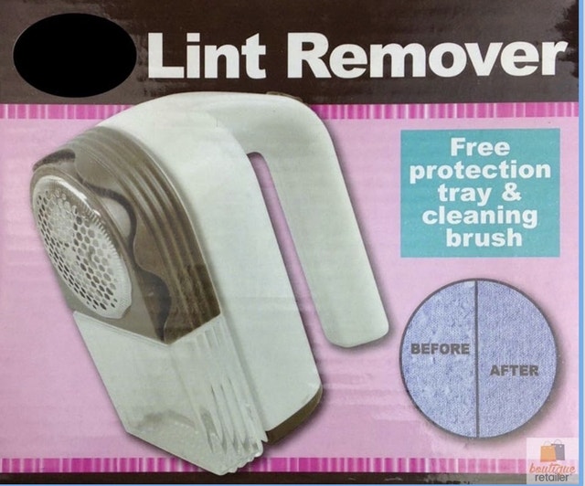 Brand New Fabric Lint Remover + Tray + Brush