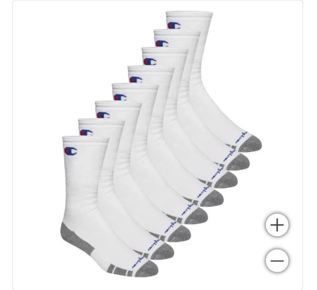 Brand New Champion Performance Crew Socks, 8Pk - photo 2