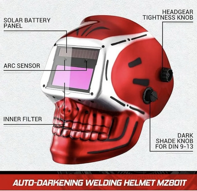 Deko Solar Auto Darkening Welding Helmet - photo 2