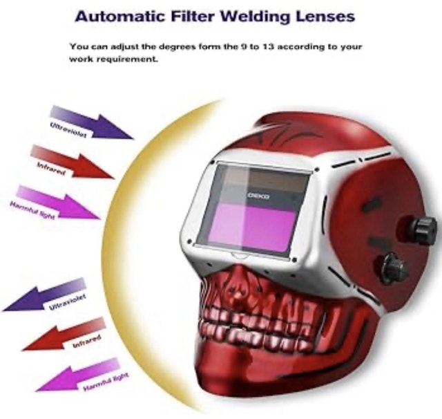 Deko Solar Auto Darkening Welding Helmet - photo 3