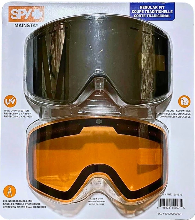 Brand New SPY+ Mainstay Ski Snow Goggles w/ Bonus Lens