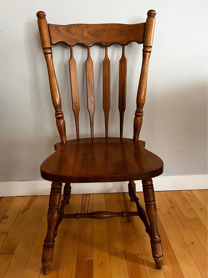 Solid Oak Dining table & 4 Dining Chairs - photo 4