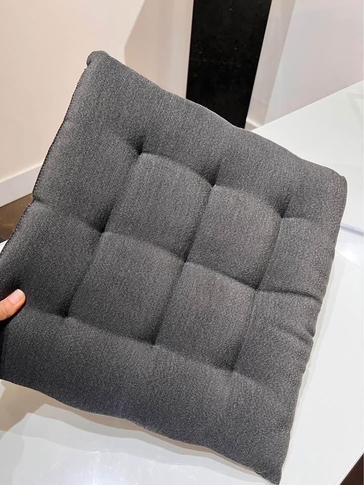 Ikea Patio Seat Cushion - 15” x 15” - Black/Dark Charcoal - photo 2