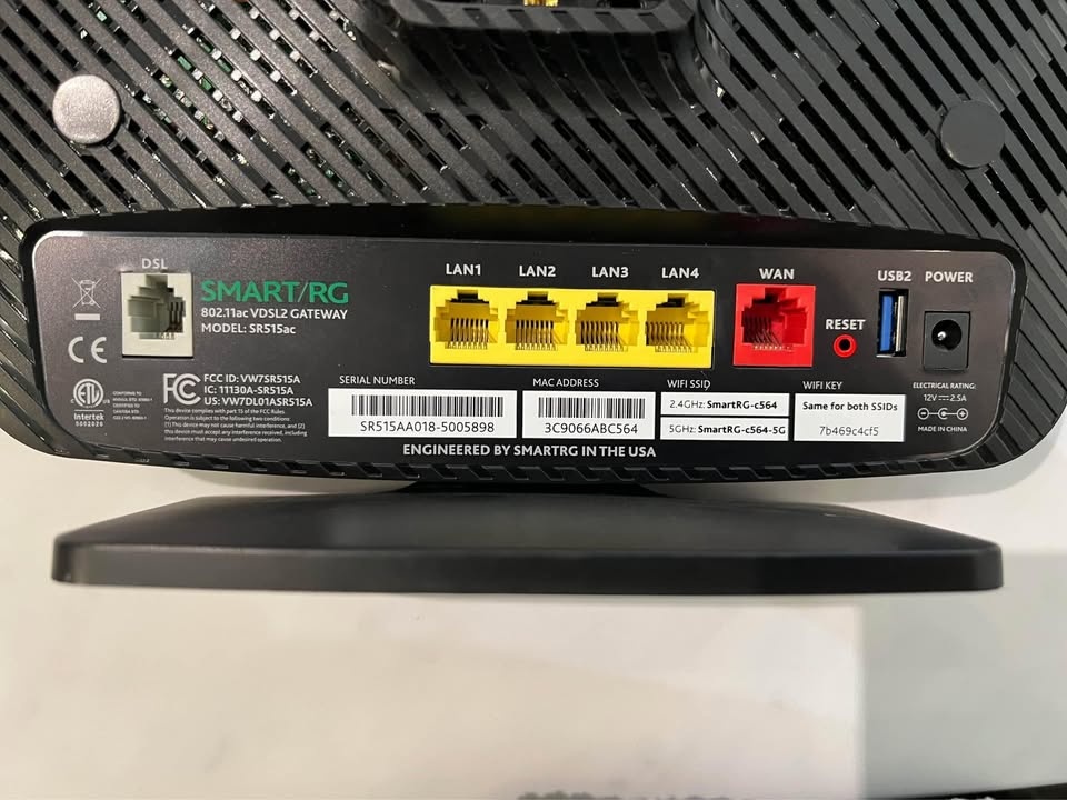 Smart RG Modem - SR 515AC - photo 5