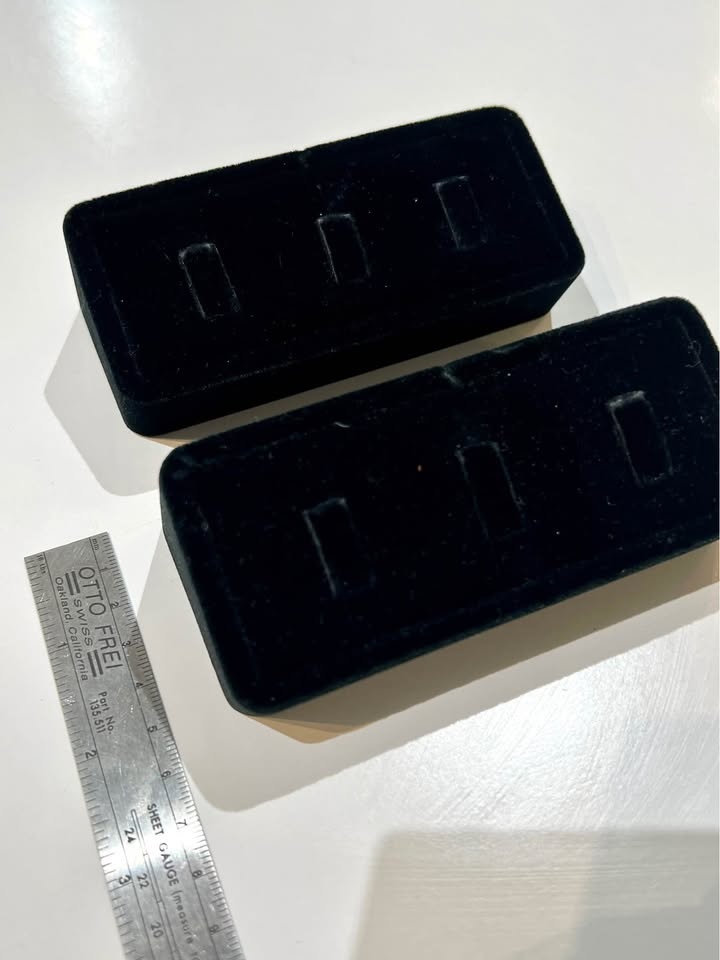 Black Velvet 3 Ring Display Stand - photo 2