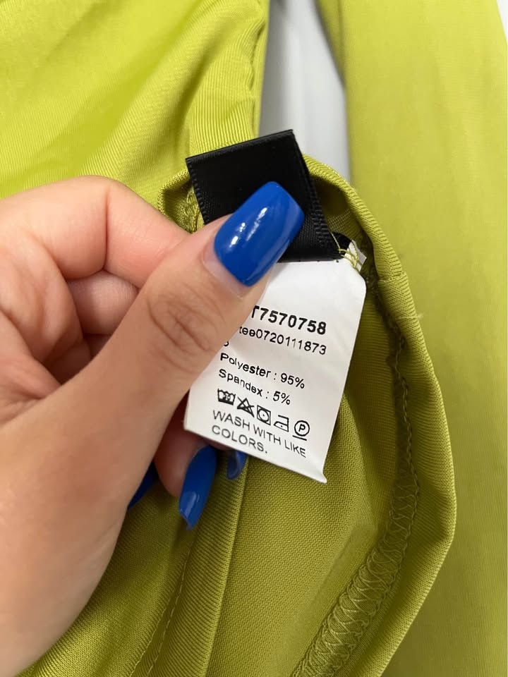 Lime Green One-Shoulder Top - photo 3