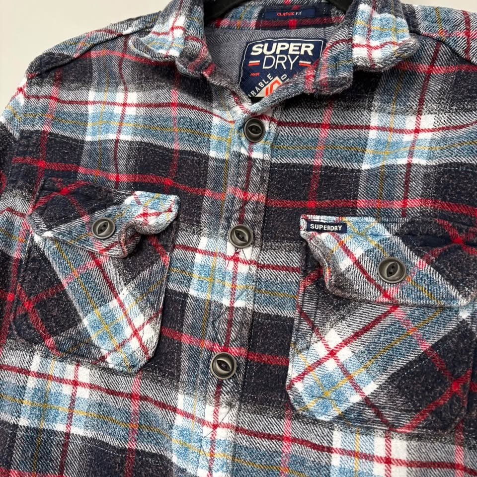 Superdry Men’s Plaid Flannel Shirt - Size M - photo 2
