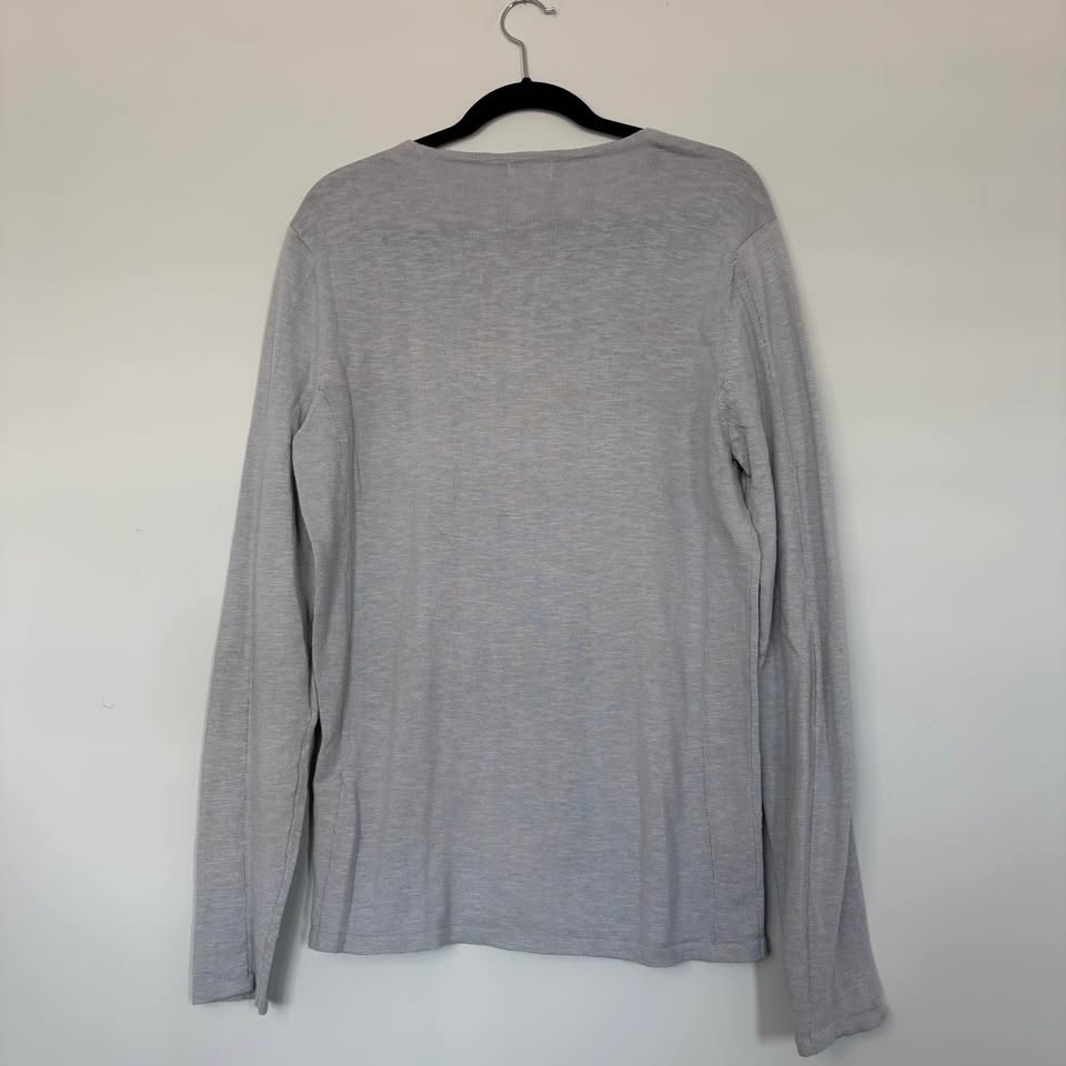 Men's Grey Lightweight Henley - photo 4