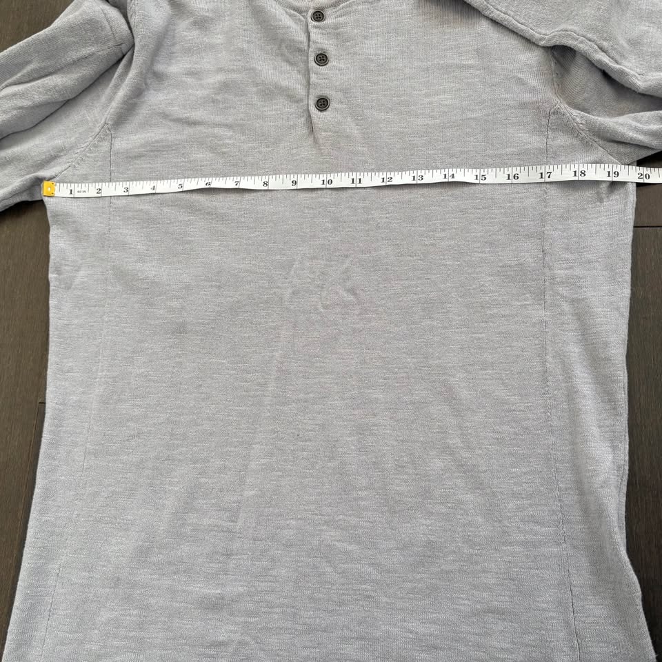 Men's Grey Lightweight Henley - photo 5