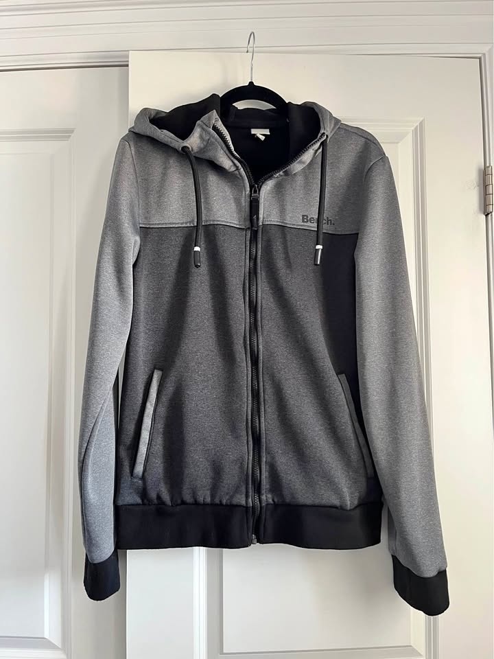 Mens Full Zip Bench Sweater