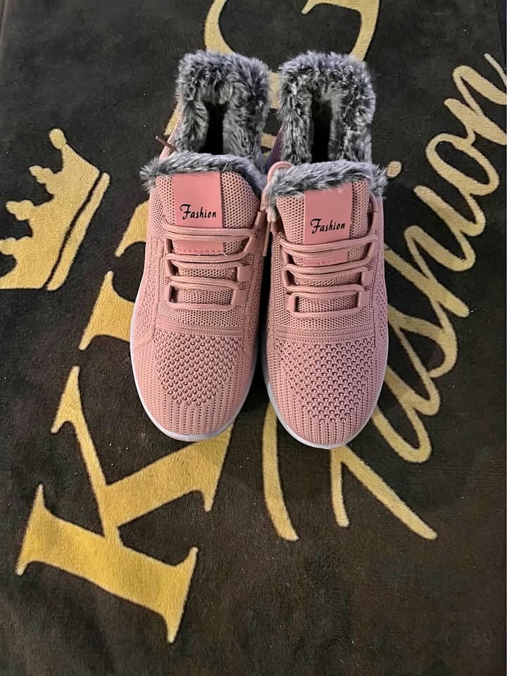 Women woven warm ankle sneakers