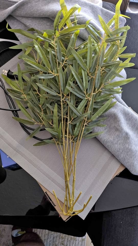 Fake bamboo plant without pot