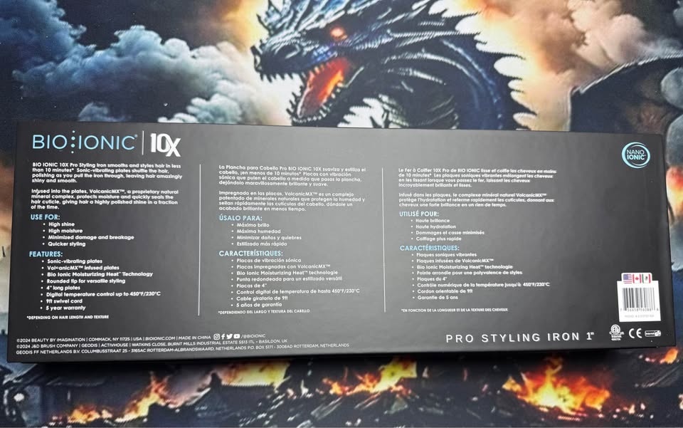 Bio Ionic 10X Pro Styling Iron Brand New - photo 3
