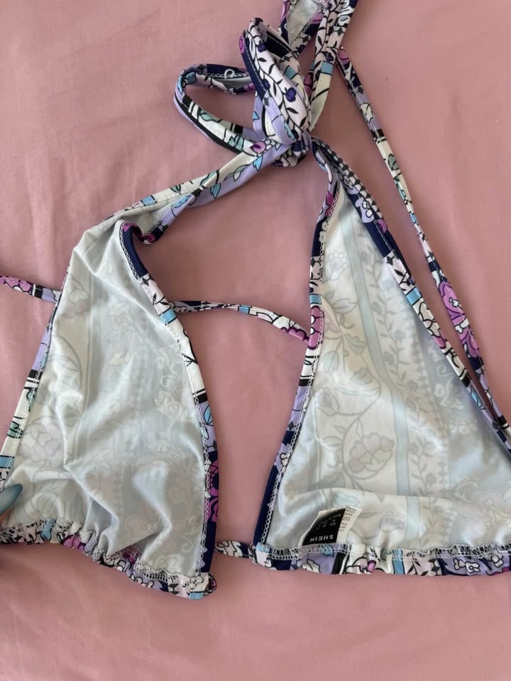 SHEIN Halter Floral Paisley Bikini Top M - photo 2