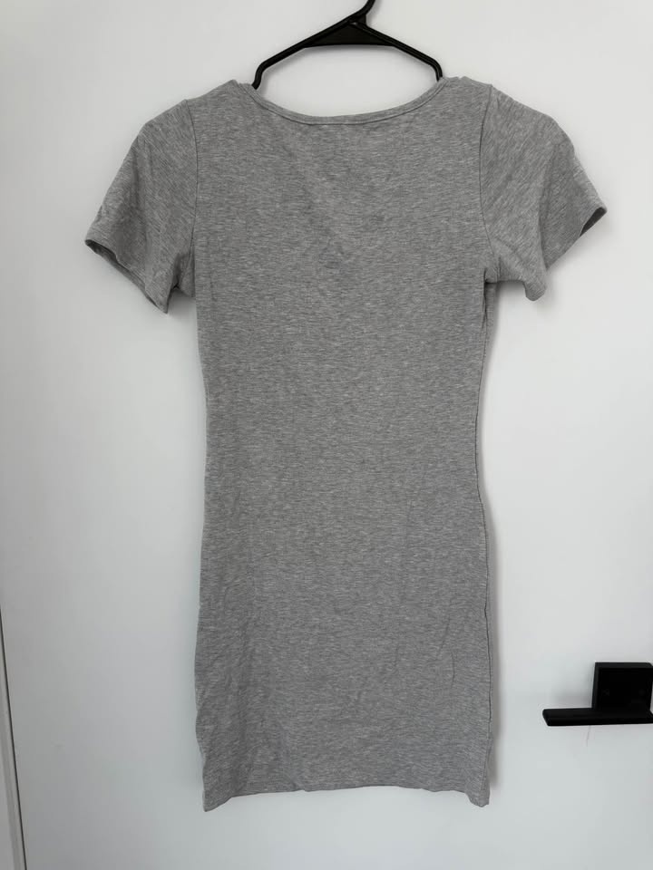 Grey Short Sleeve Mini Dress - photo 2