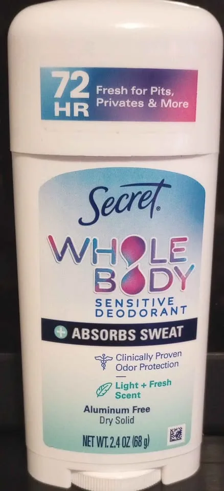 Secret Whole Body Deodorant 3-pack - Light+Fresh Scent image indicator(2)
