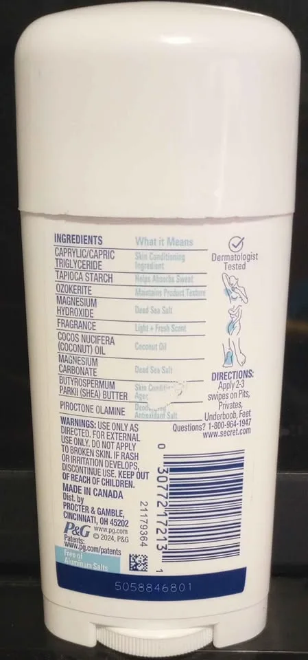 Secret Whole Body Deodorant 3-pack - Light+Fresh Scent image indicator(3)