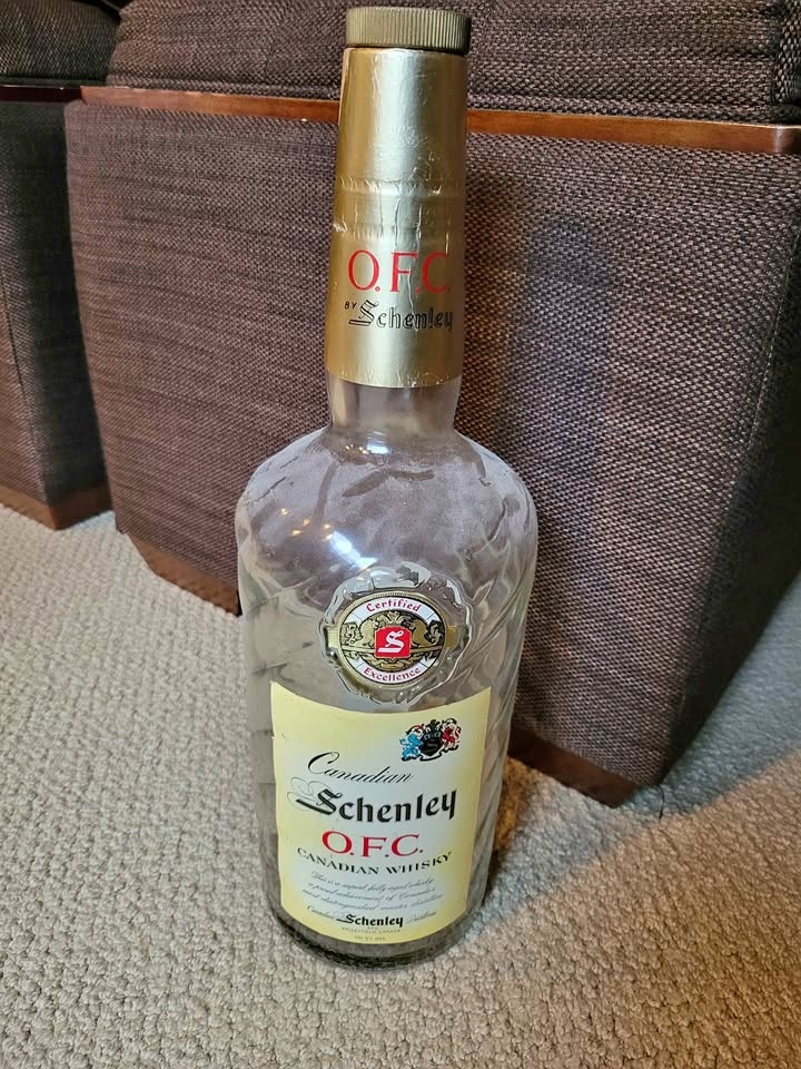 Canadian Schenley O.F.C. Whiskey Bottle