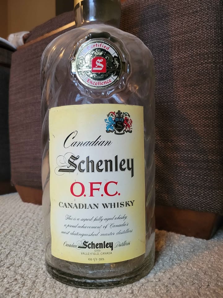 Canadian Schenley O.F.C. Whiskey Bottle - photo 2