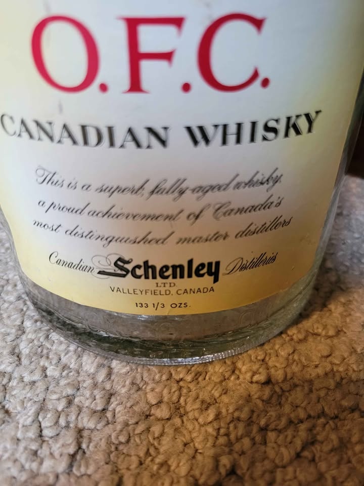 Canadian Schenley O.F.C. Whiskey Bottle - photo 3