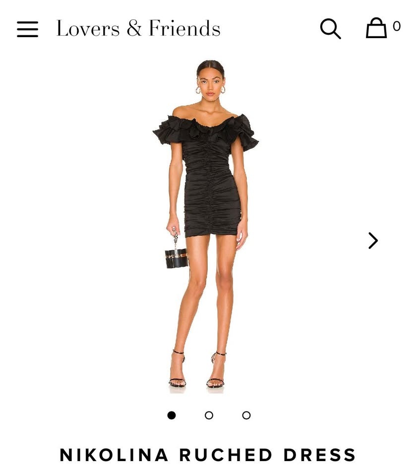 Lovers and Friends Rushed Black Dress - XS