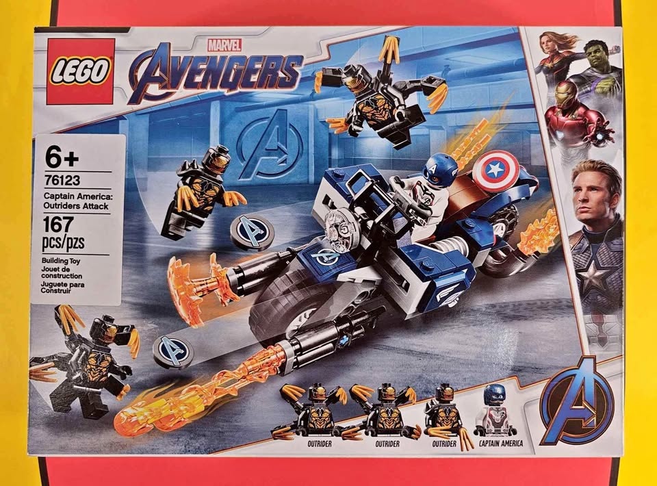 Lego Marvel Avengers 76123 Captain America Outriders Attack Reti