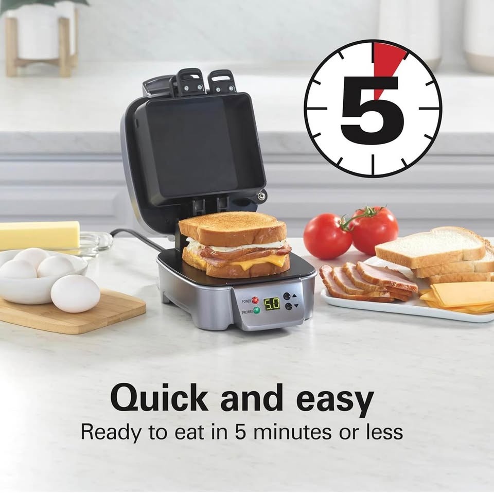 (New) Sandwich Stacker, Hot Sandwich Maker, 24 Sq. In - photo 3