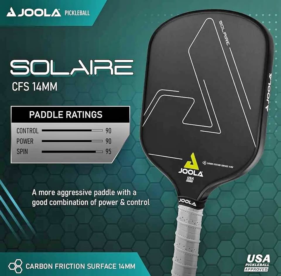 Joola Professional Pickleball Paddle (Solaire CFS 14mm) - Brand