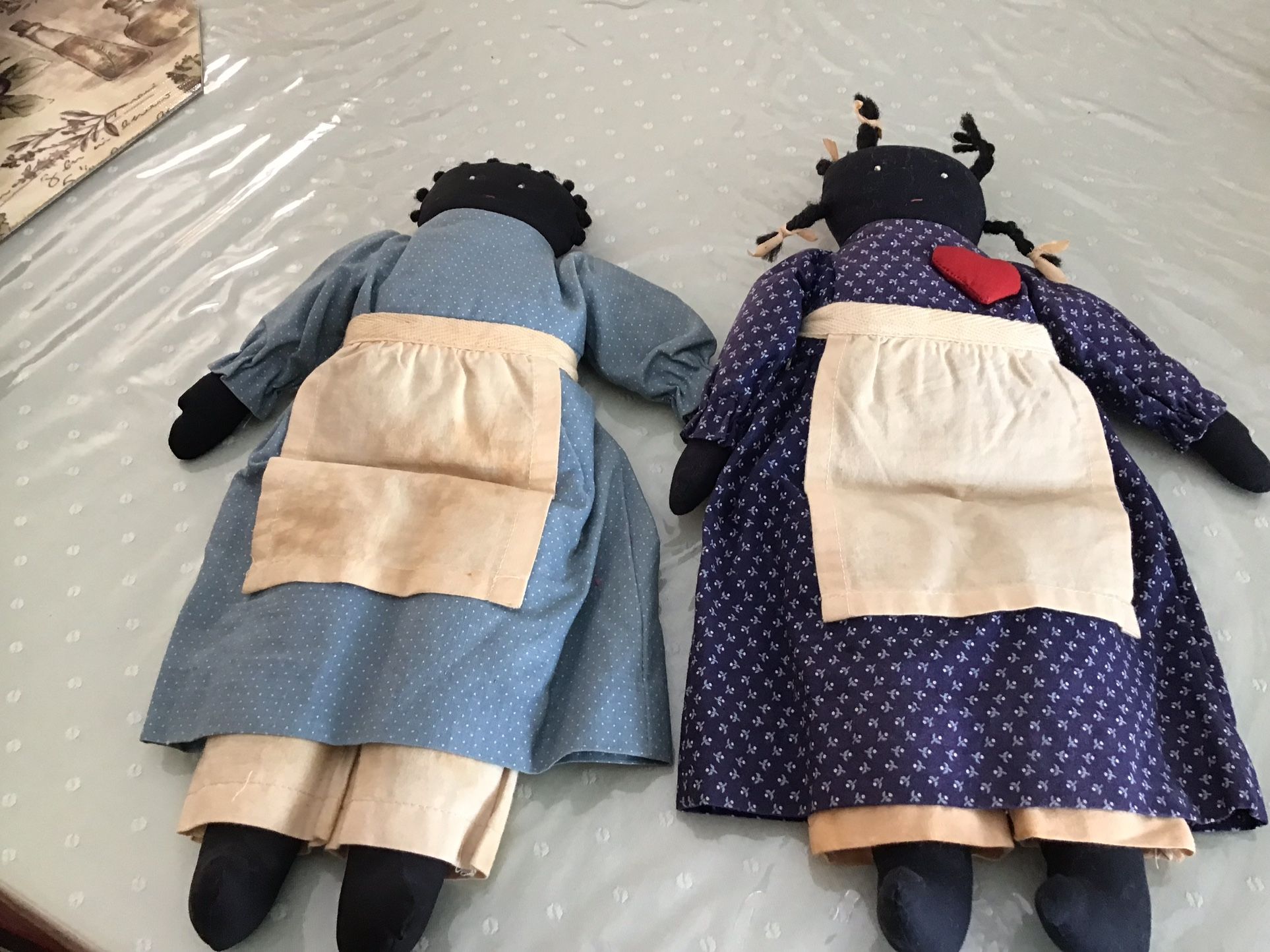 Vintage African American Folk Art Rag Dolls - photo 3