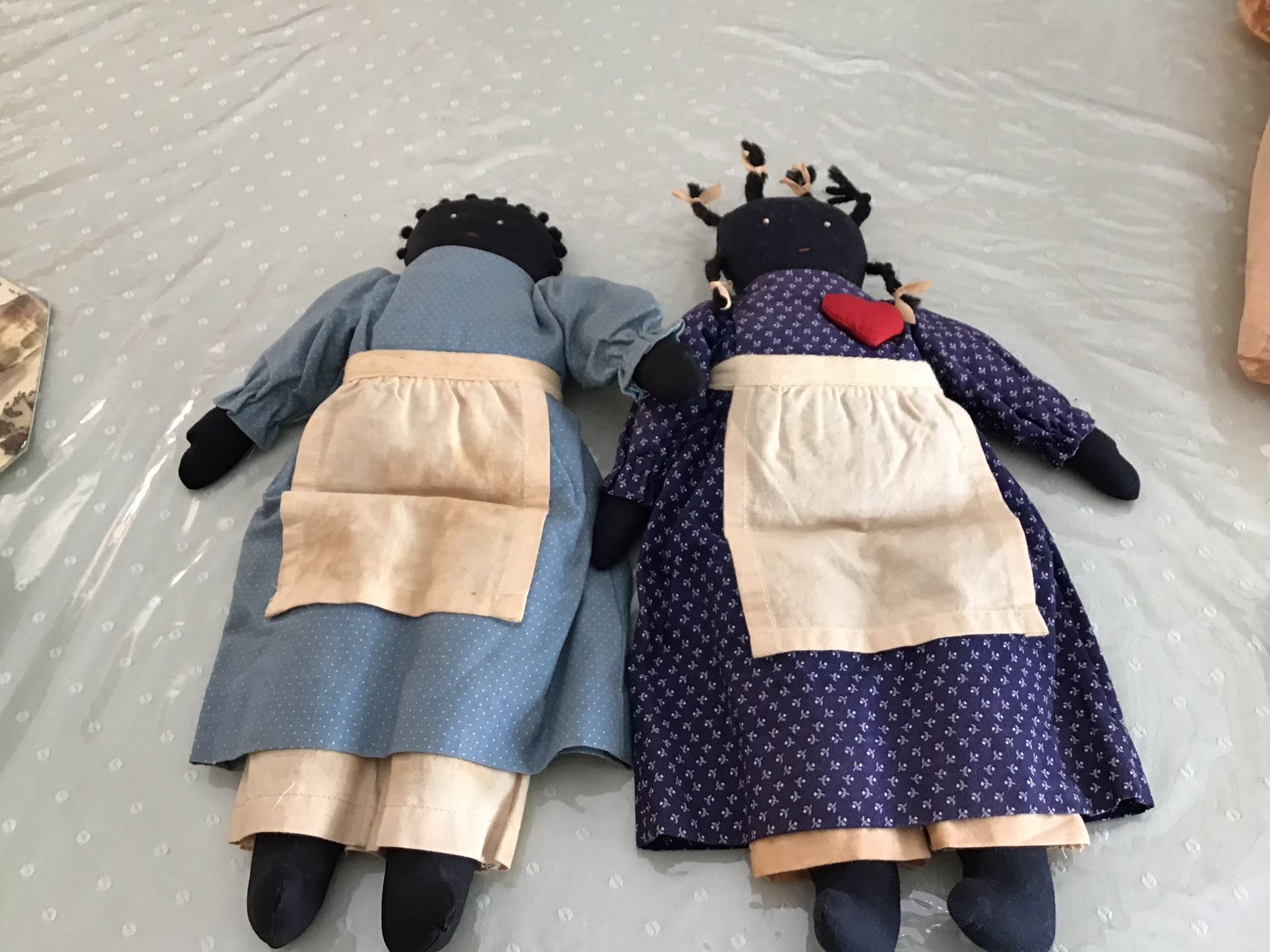 Vintage African American Folk Art Rag Dolls - photo 4