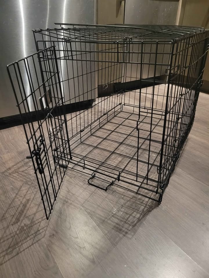 Dog crate foldable, double door, sturdy quality - photo 2