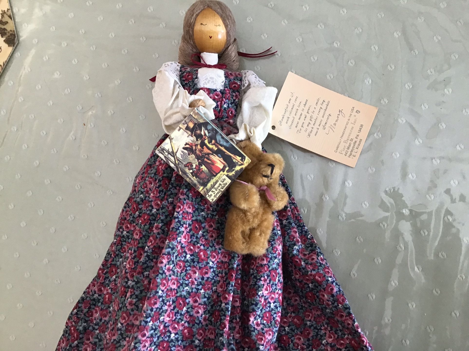 Vintage Folk Art Doll Handmade - photo 2