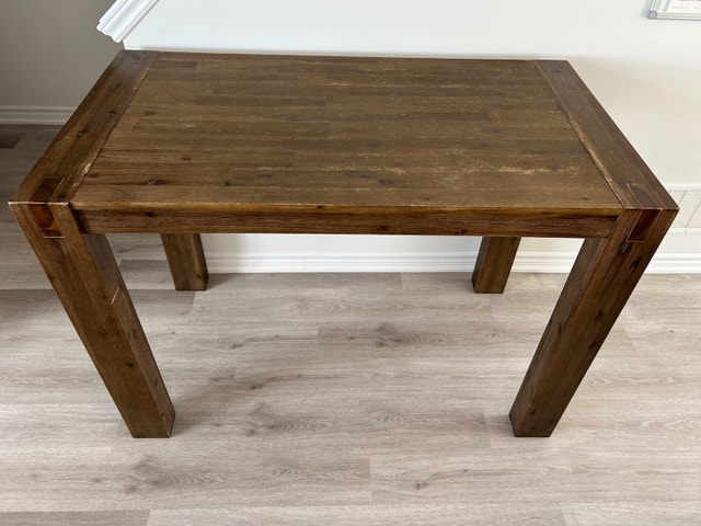 Structube Hamburg Solid Wood Acacia Bar Table