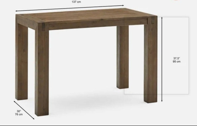 Structube Hamburg Solid Wood Acacia Bar Table - photo 3