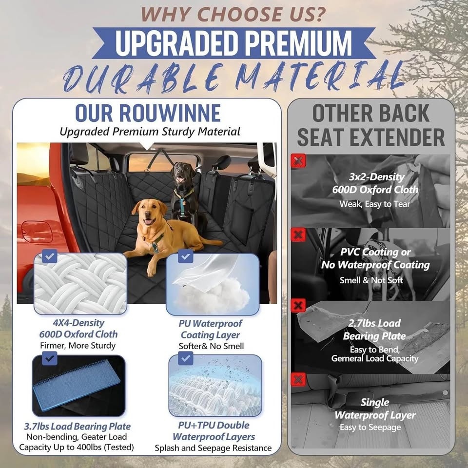 Back Seat Extender for Dogs Truck-Large - photo 3