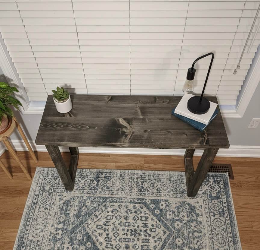 Custom Made Solid Wood Console Table - photo 2
