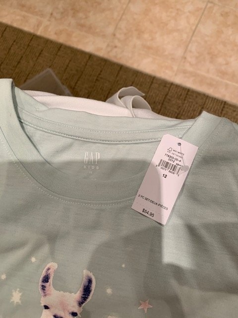 Gap 2 Piece PJ Girls Size 12 - Brand New Tags On - photo 3