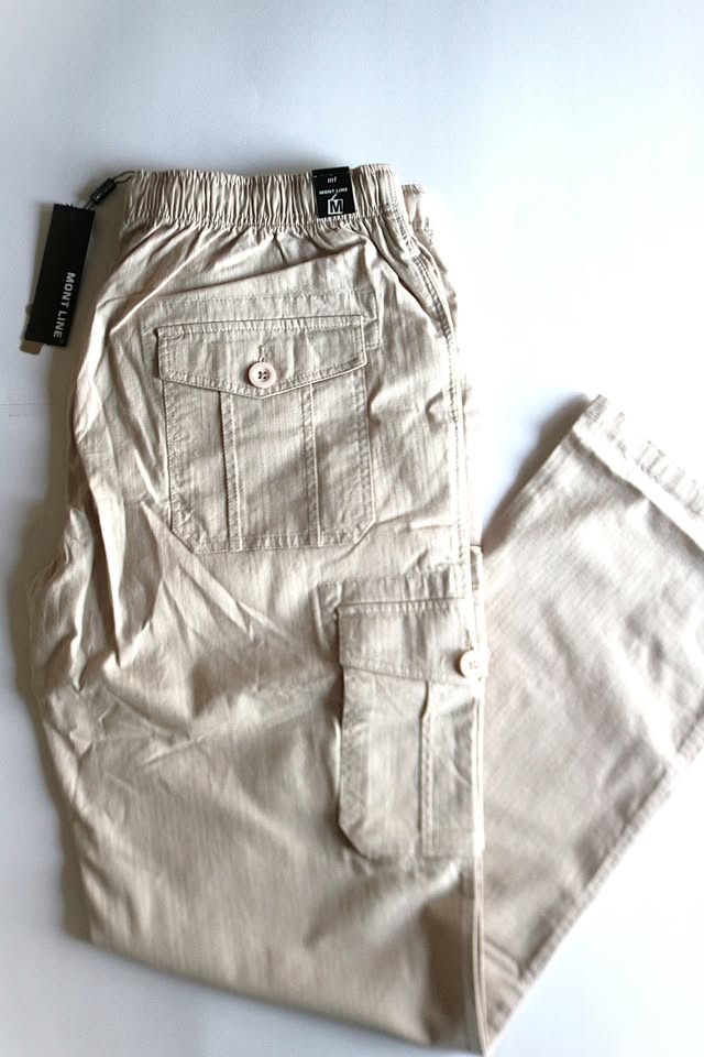 Men’s Cargo Trousers – Comfortable Everyday Wear | Beige - photo 2