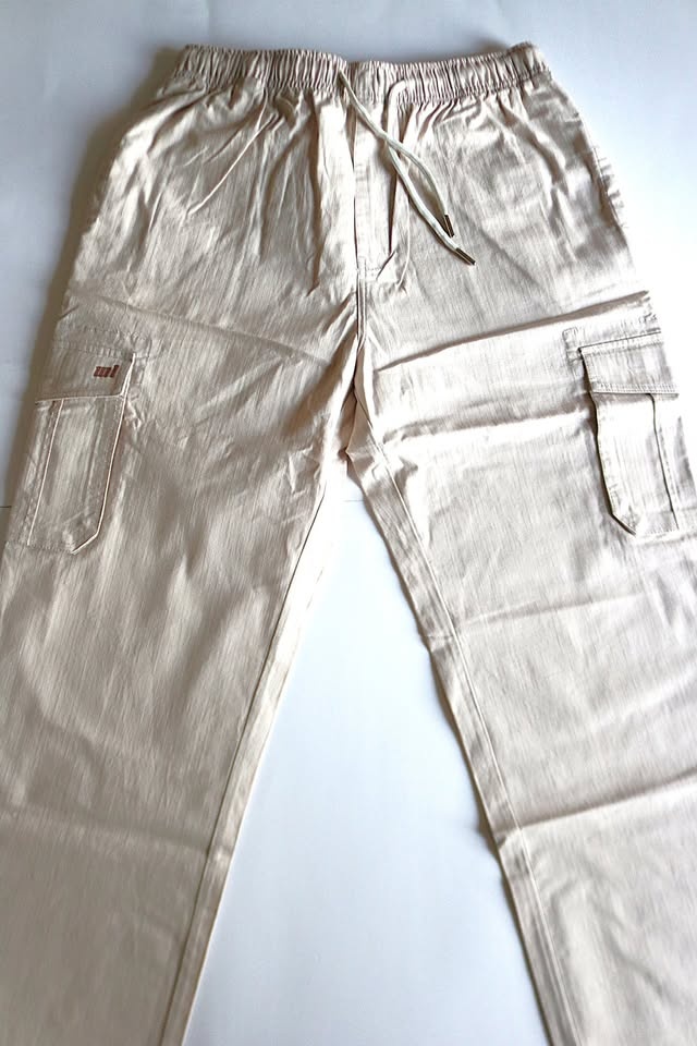 Men’s Cargo Trousers – Comfortable Everyday Wear | Beige - photo 3