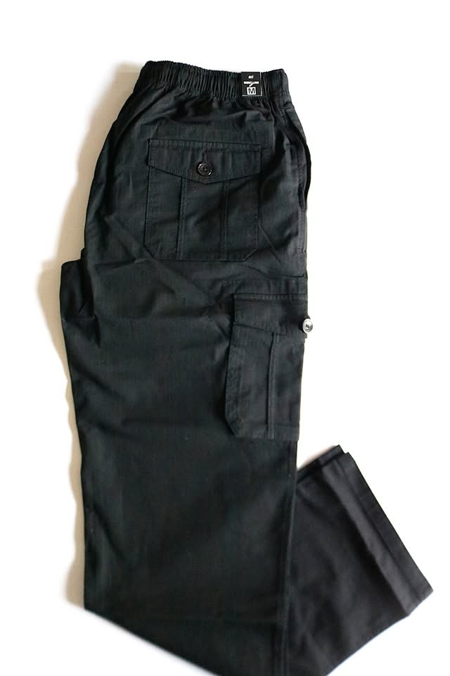 Men’s Cargo Trousers – Comfortable Everyday Wear | Black - photo 2
