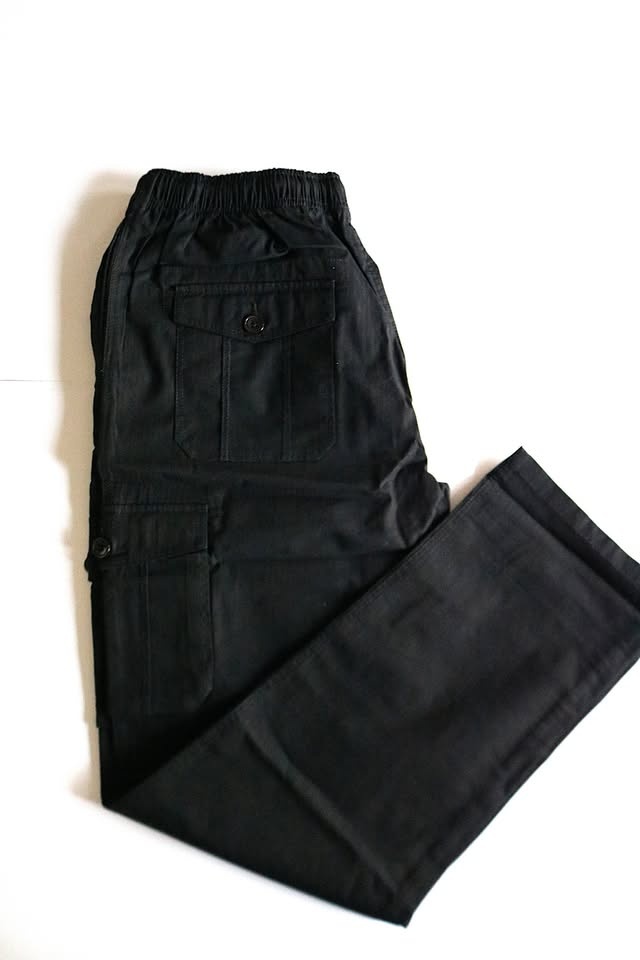 Men’s Cargo Trousers – Comfortable Everyday Wear | Black - photo 4
