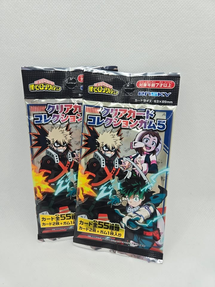 My Hero Academia Clear Card Collection Gum 5 Trading Cards - photo 3