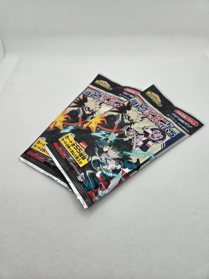 My Hero Academia Clear Card Collection Gum 5 Trading Cards - photo 4