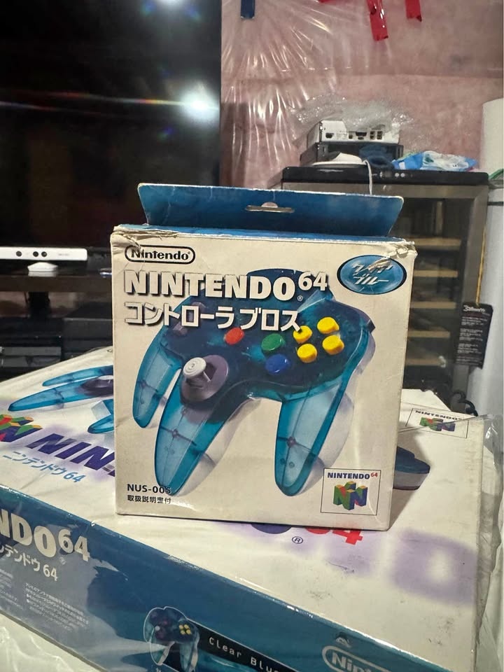 Nintendo 64 (N64) Clear Blue Controller