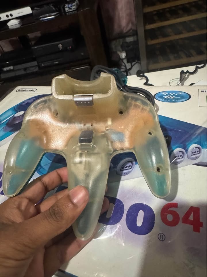Nintendo 64 (N64) Clear Blue Controller - photo 4