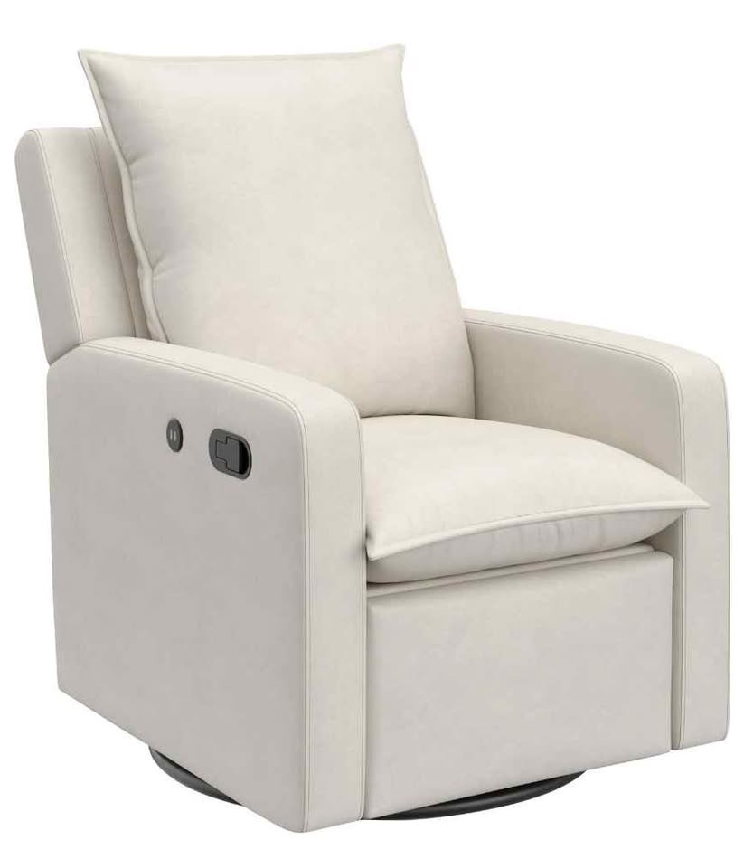 New in Box Storkcraft Timeless Recliner Glider - Ivory - photo 2