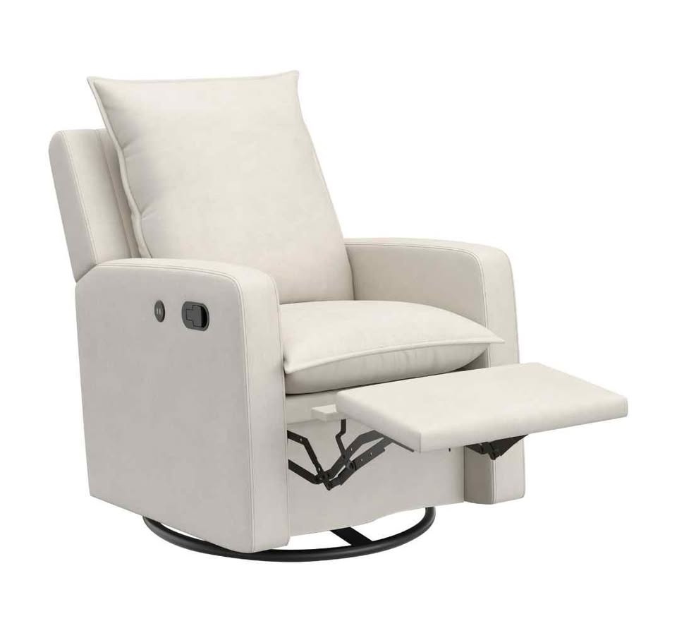 New in Box Storkcraft Timeless Recliner Glider - Ivory - photo 4