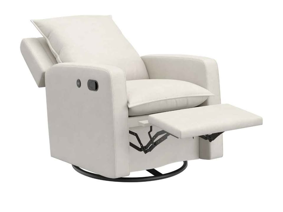 New Storkcraft Timeless Recliner Glider w/ USB - Ivory - photo 5